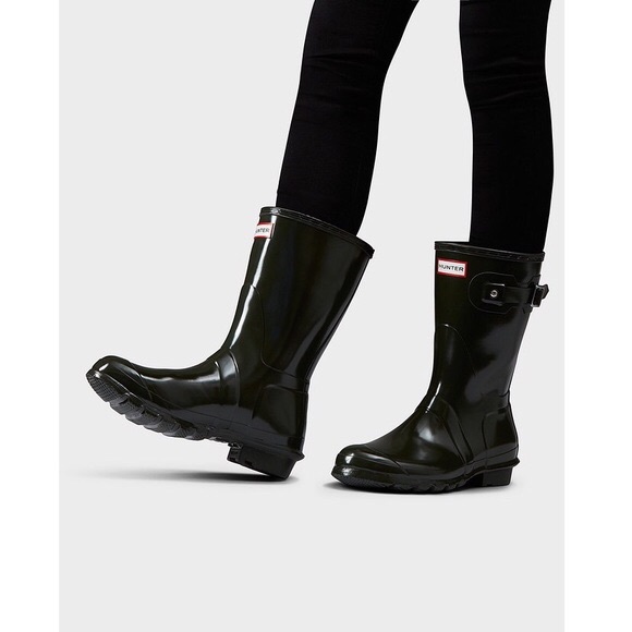 Hunter Shoes - Hunter Short Gloss Black Rain Boots
